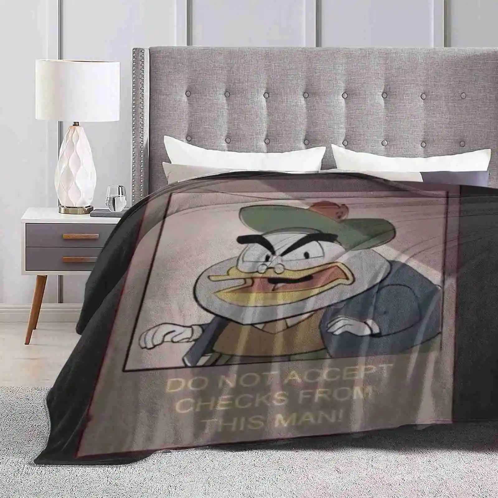 Flintheart Glomgold : Do Not Accept Checks From This Man Four Seasons Comfortable Warm Soft Throw Blanket Flintheart Glomgold