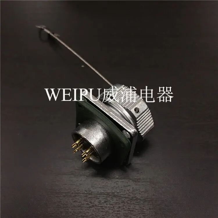 New Weipu, waterproof IP67 aviation socket WY16 square seat Z 5PCS