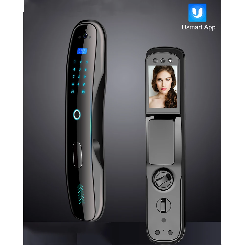 WAFU WF-MY1 New Arrival Automatic Smart Door Lock Fingerprint Digital Wifi Lock Connected Camera Send Photo To Mobile