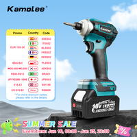 Kamolee 588Nm Cordless Electric Impact Brushless Wrench 5 Speed Screwdriver Power Tool 1/4\