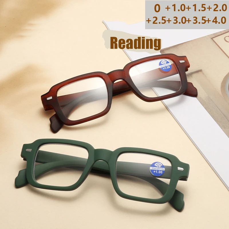 2025 Neue Brille mit quadratischem Rahmen, modische Brille, vielseitige einfache quadratische Lesebrille 315
