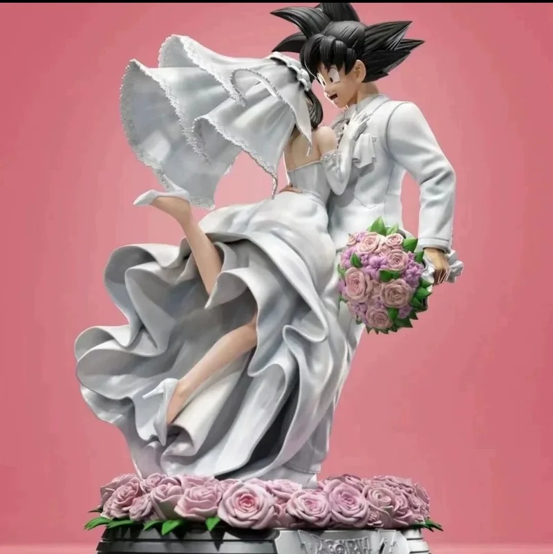 

Dragon Ball Series Action Figure Wukong Life 31cm Wukong Qiqi Wedding Handmade Model Pvc Statue Collection Model Wedding Gift