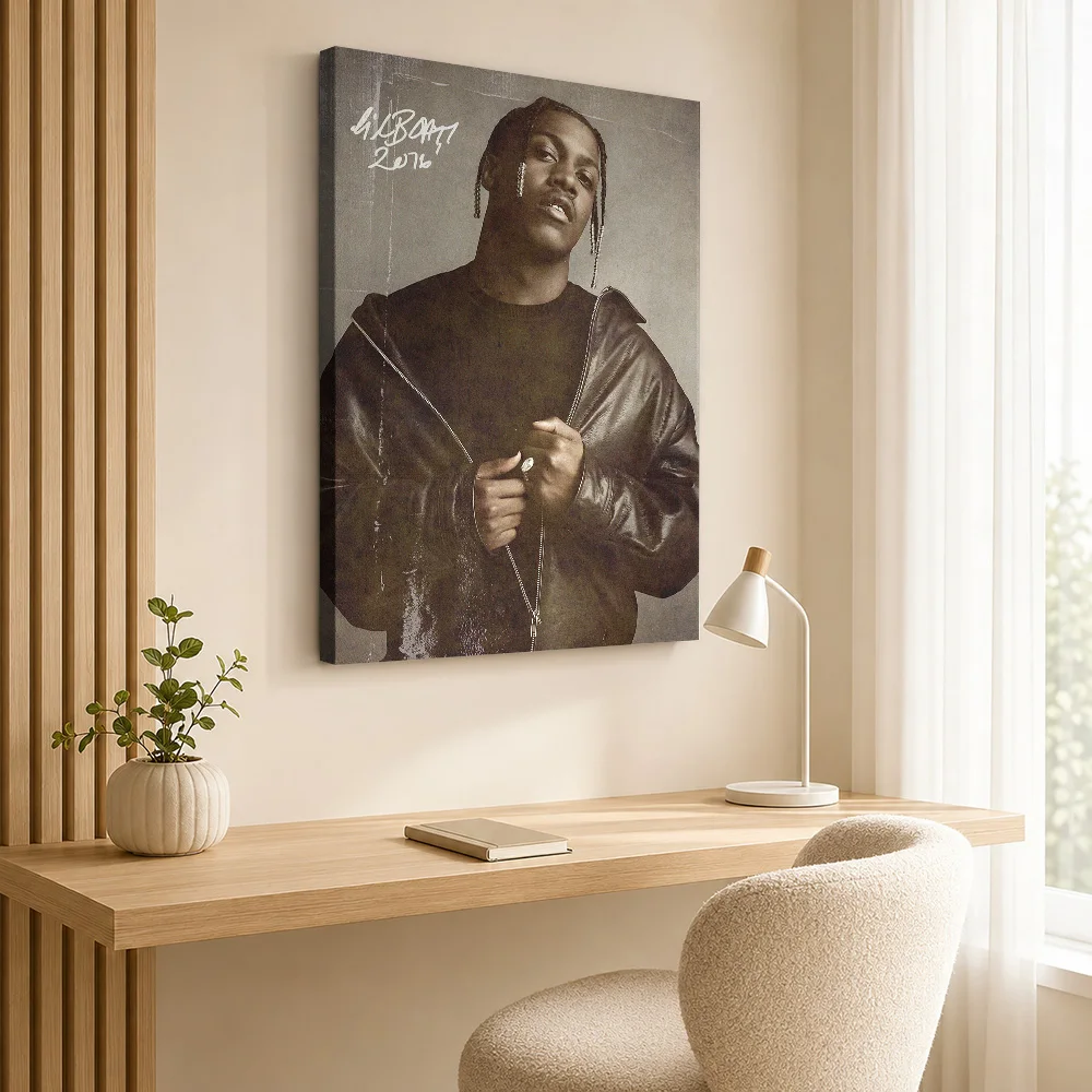 Lil Yachty 2016 Portrait Canvas Poster Personalized Photo Retro Music Wall Paintings Decoration for Studio Gift for Collectors