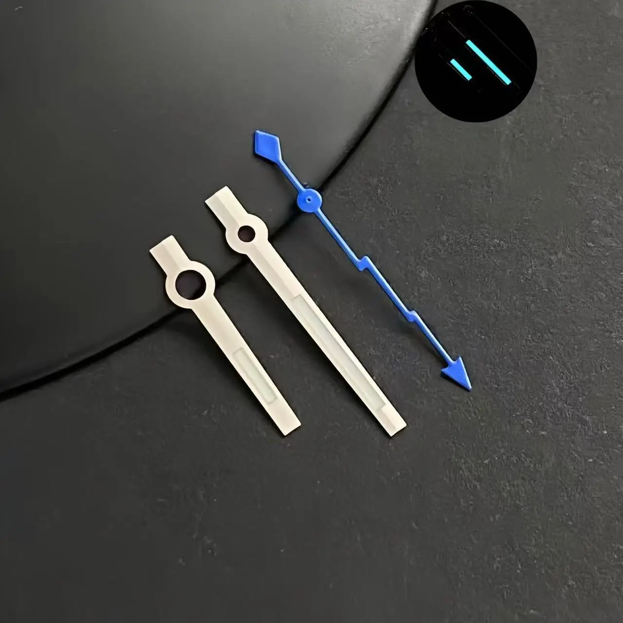 NH35 watch hands Lightning second hand series with blue luminescent for NH35/NH36/4R movement, watch replacement part