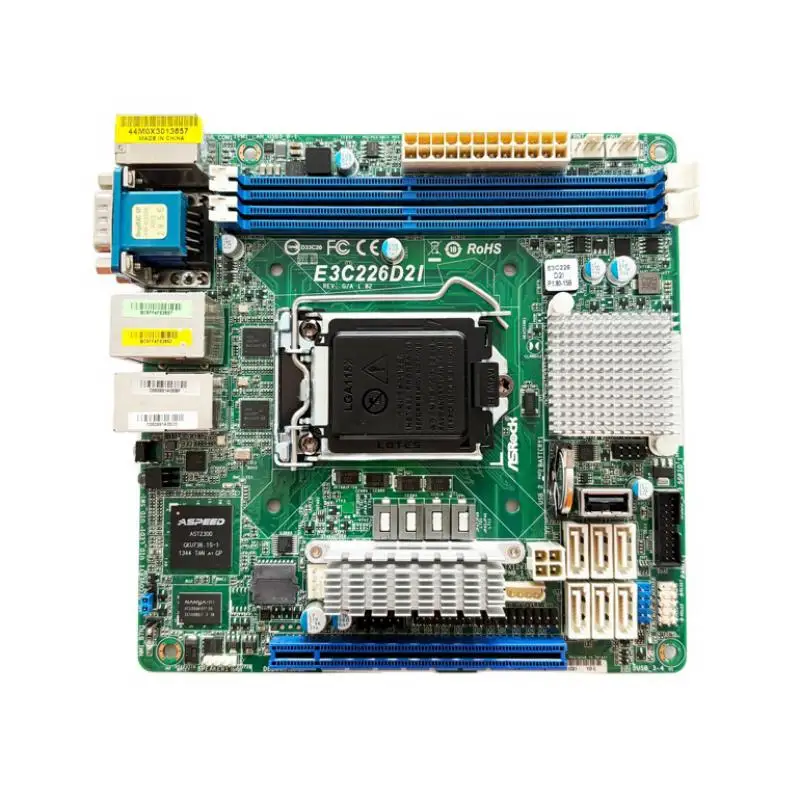 Fo ASRock E3C226D2I REV.G/A1.02 Industrial control motherboard  support LGA1151 DDR4