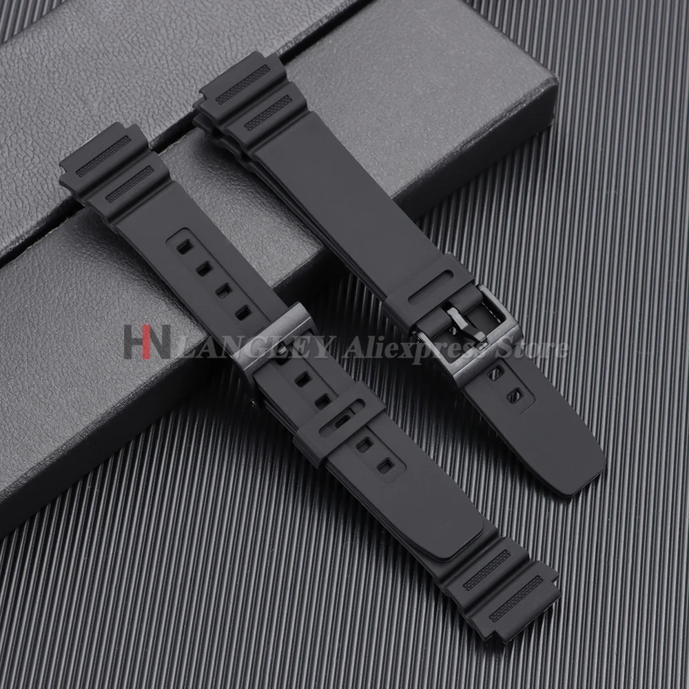 18mm Silicone Watch Strap for Casio for F91W SGW400 F84 W800H F105/108/A158/168 AE1200/1300 Men Sport Soft Watch Band Wristbands view 5