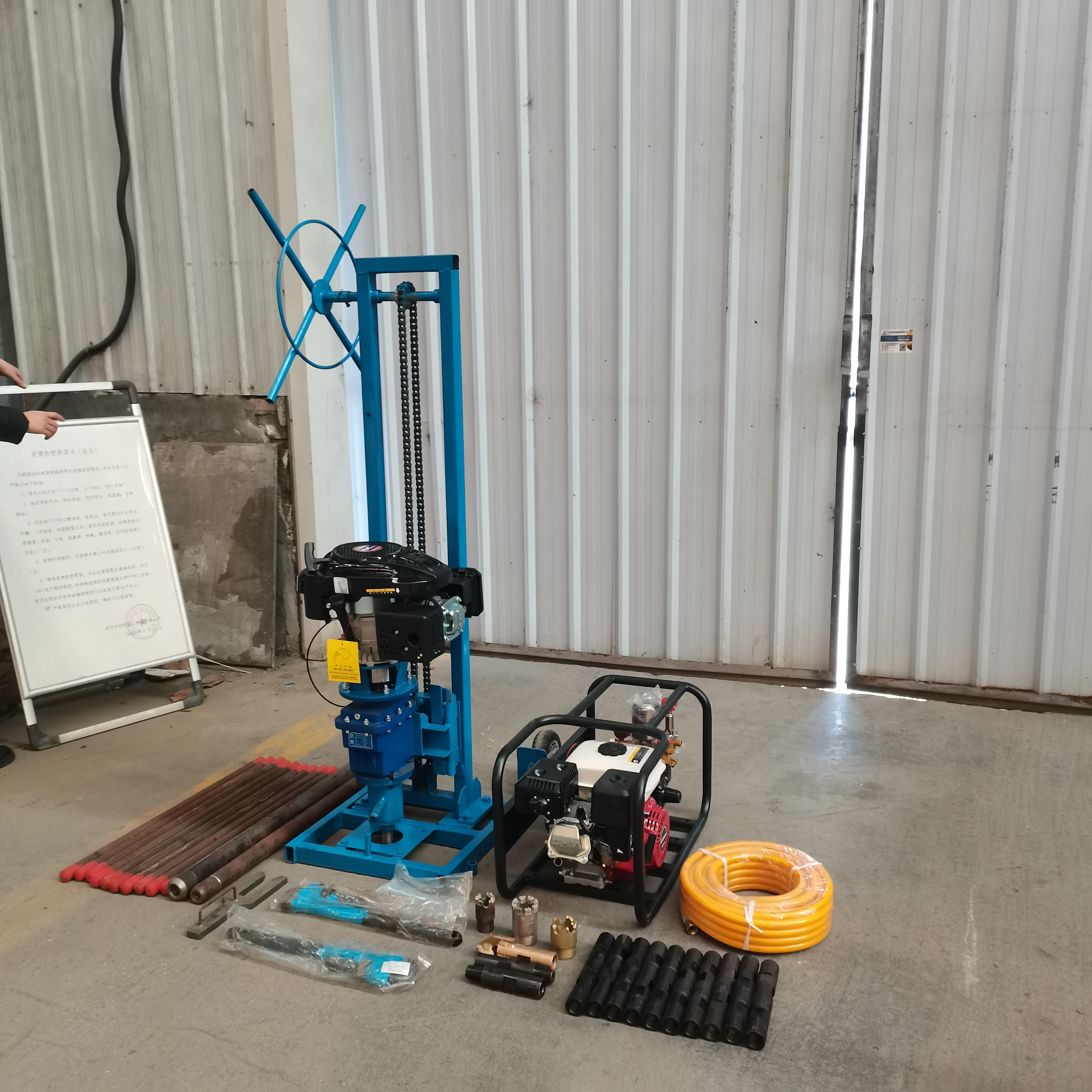 Customized New type High efficiency and work fast Light weight  sampling drilling rig