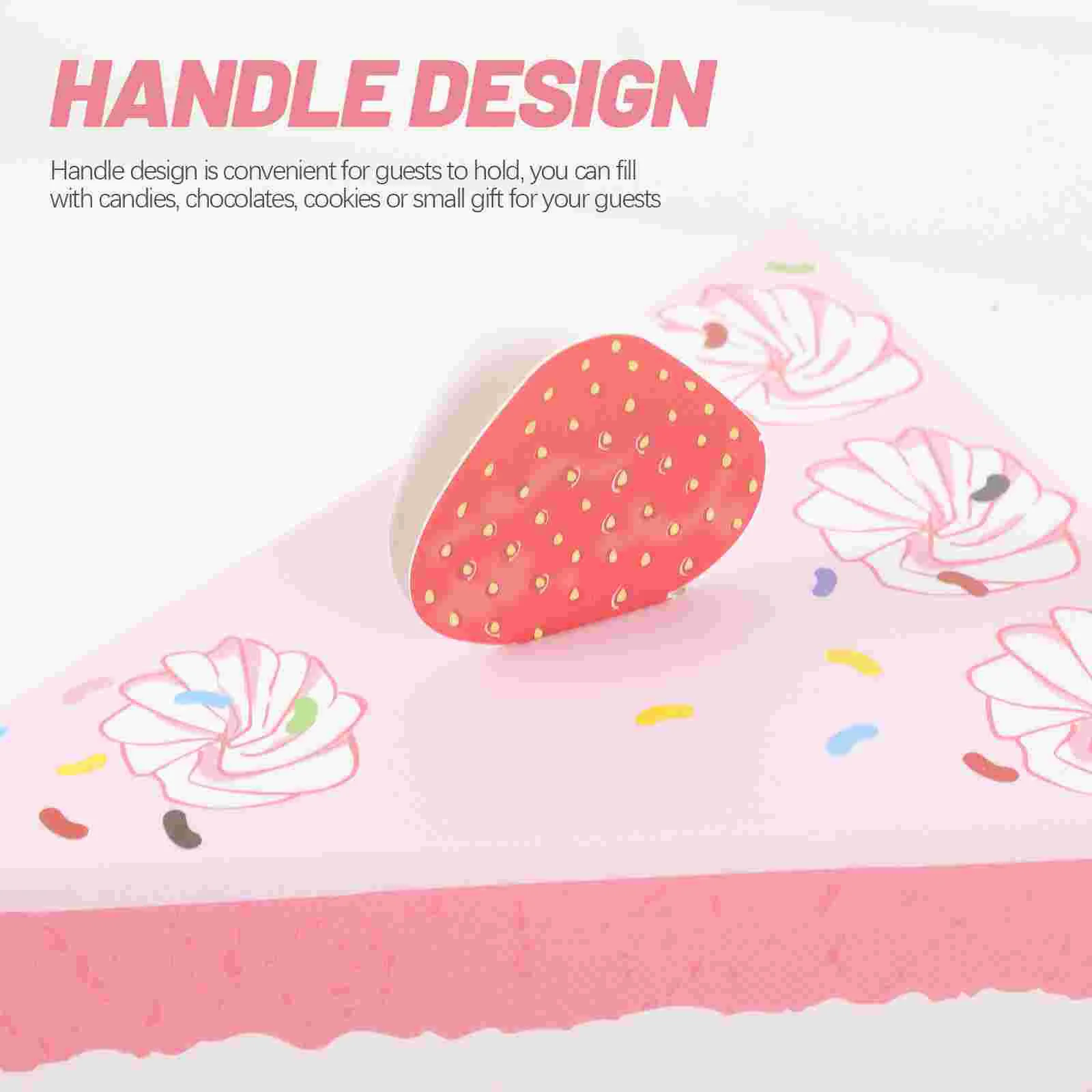 10 Pcs Candy Triangular Cake Shape Birthday Party Creative Gift Box Bride Christmas Chocolate Paper Boxes