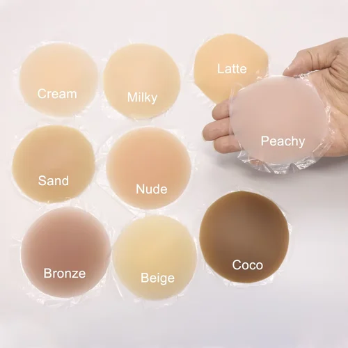 Imagen 2 del producto Pezoneras adhesivos, Pegatinas para cubrir pezones, cinta adhesiva para vestido de Bikini, pezones de silicona reutilizables, almohadillas adhesivas para sujetador de pecho para mujer