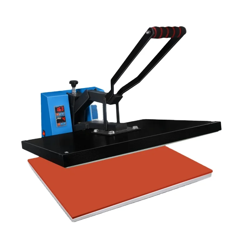 New High Quality Semi-Automatic Heat Press Transfer Machine Manual Flatbed T-Shirt Printing Large Size  60*80 for Printing Shops