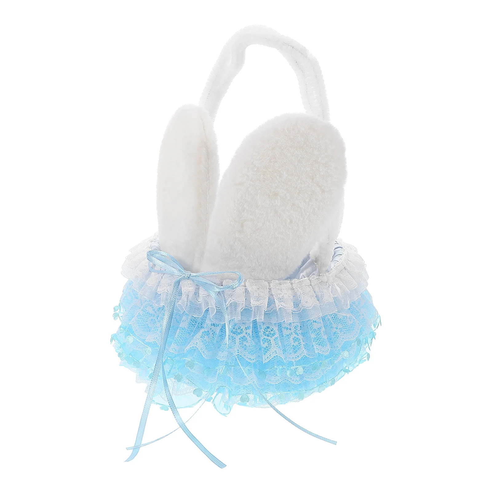 

Easter Bunny Basket Handwoven Durable Storage Cute Design Egg Baskets Jewelry Holder Party Favors Candy Container Easter Gifts