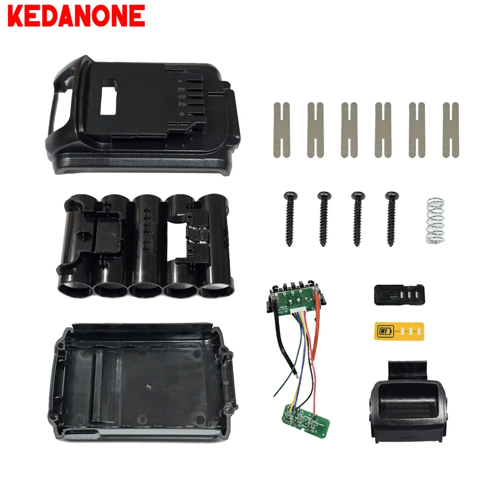 Li-Ion Battery Plastic Case Replacement For DeWalts 20V DCB201 DCB203 DCB204 DCB200 Power Tool Battery Shell Housing Case Part