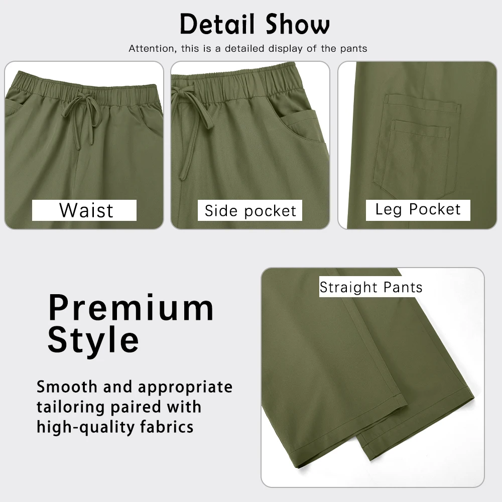 Medical Clinical Sanitary Work Clothes Dentist Uniforms Nursing Scrubs Set Veterinary Uniform Men Women Work Wear Nursing Suit