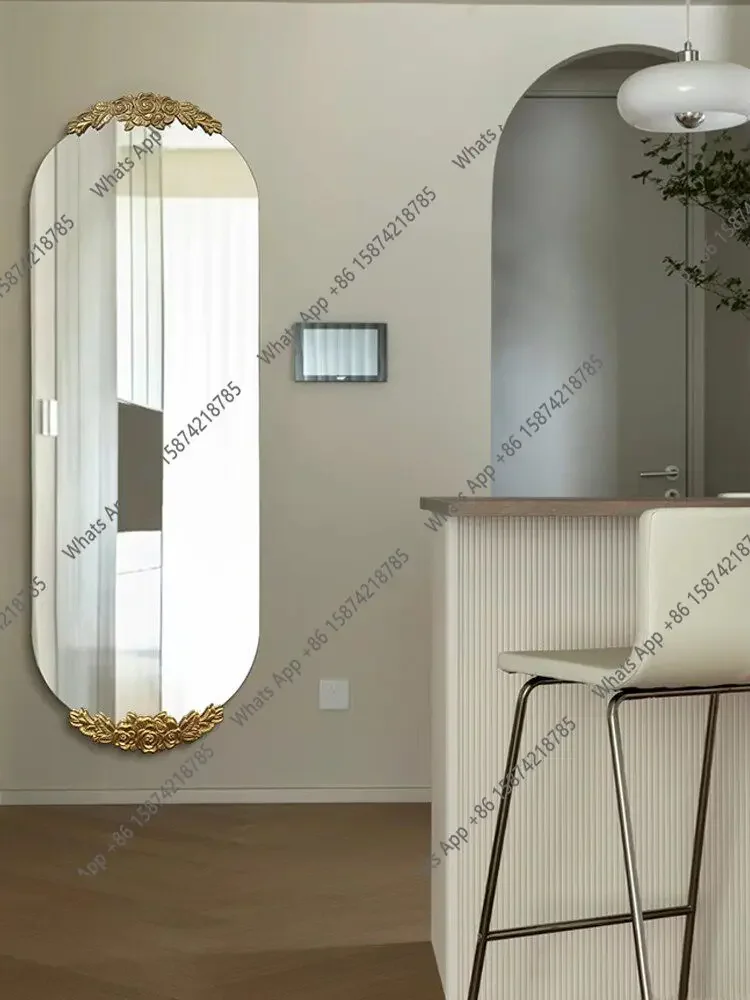 XX Full-length Mirror Modern Home-use Full-length Mirror Wall-mounted Wall Decorative Mirror French Simple Makeup Bathroom