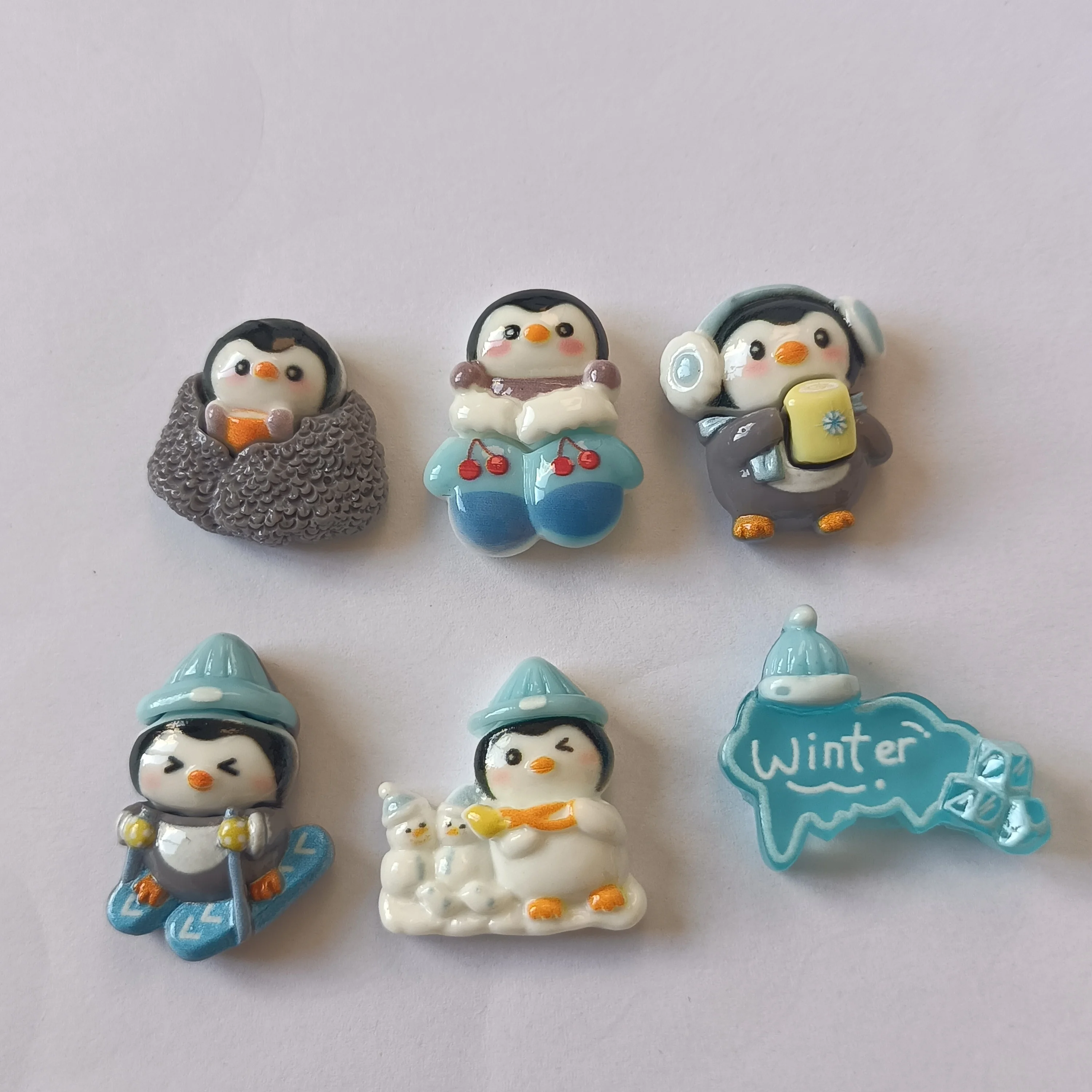 Resin Kawaii Penguin Cabochon Flatback Jewelry Making Scrapbooking Deco Parts DIY Accessories