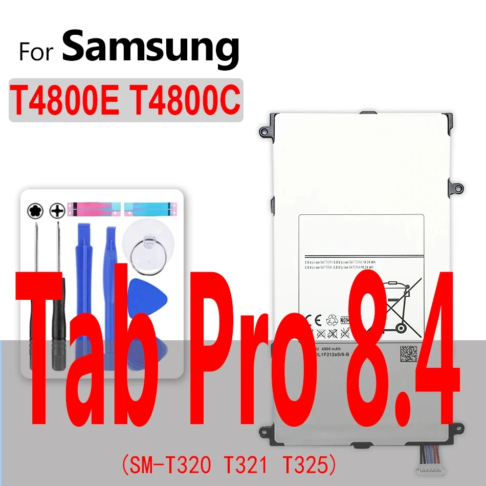 Battery SP4960C3B For Samsung GALAXY Tab 2/3/4 7.0 8.0 10.1 GT P3100 P3110 P3113/Tab A E S S2 S3 Pro 8.4 9.6 9.7 10.5