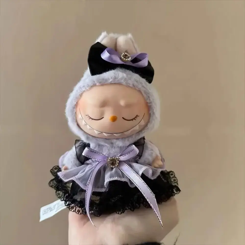 For Korea Kpop Exo Labubu Idol V2 Purple Dress Clothing Gift Mini Doll'S Clothes Outfit Accessories
