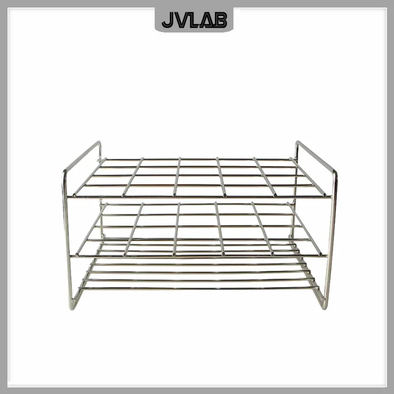 Stainless Steel Rack Stainless Steel Wire Test Tube Holder For Test Tube Hole Diam. 26mm ~31.5mm 20 Wells 1 / PK