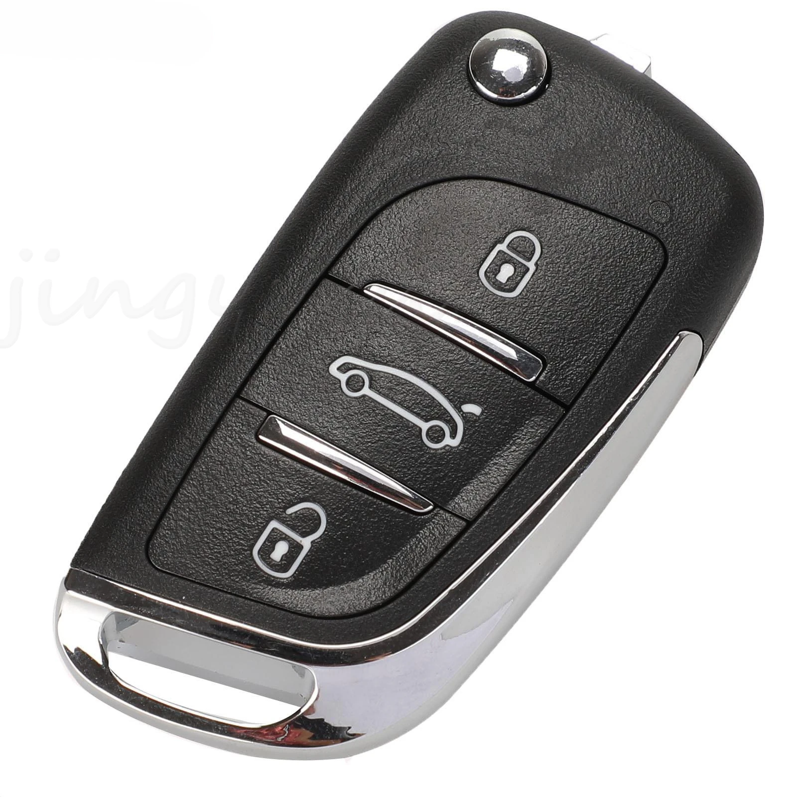 Jingyuqin 3 Tasten Fernbedienung Für Ssangyong Schlüssel Mit Elektronik 433 Mhz Actyon Kyron Rexton Korando Uncut Klinge Auto Schlüssel – Detail 2