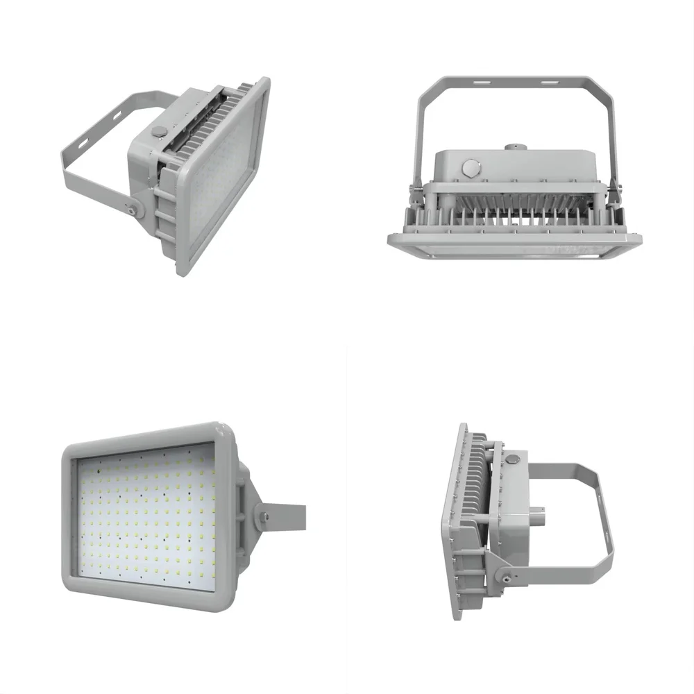 Reflector LED a Prueba de Explosiones para EE. UU., UL844 Clase División II, Área Peligrosa, IP66, Rectangular, 400W, a Prueba de Explosiones