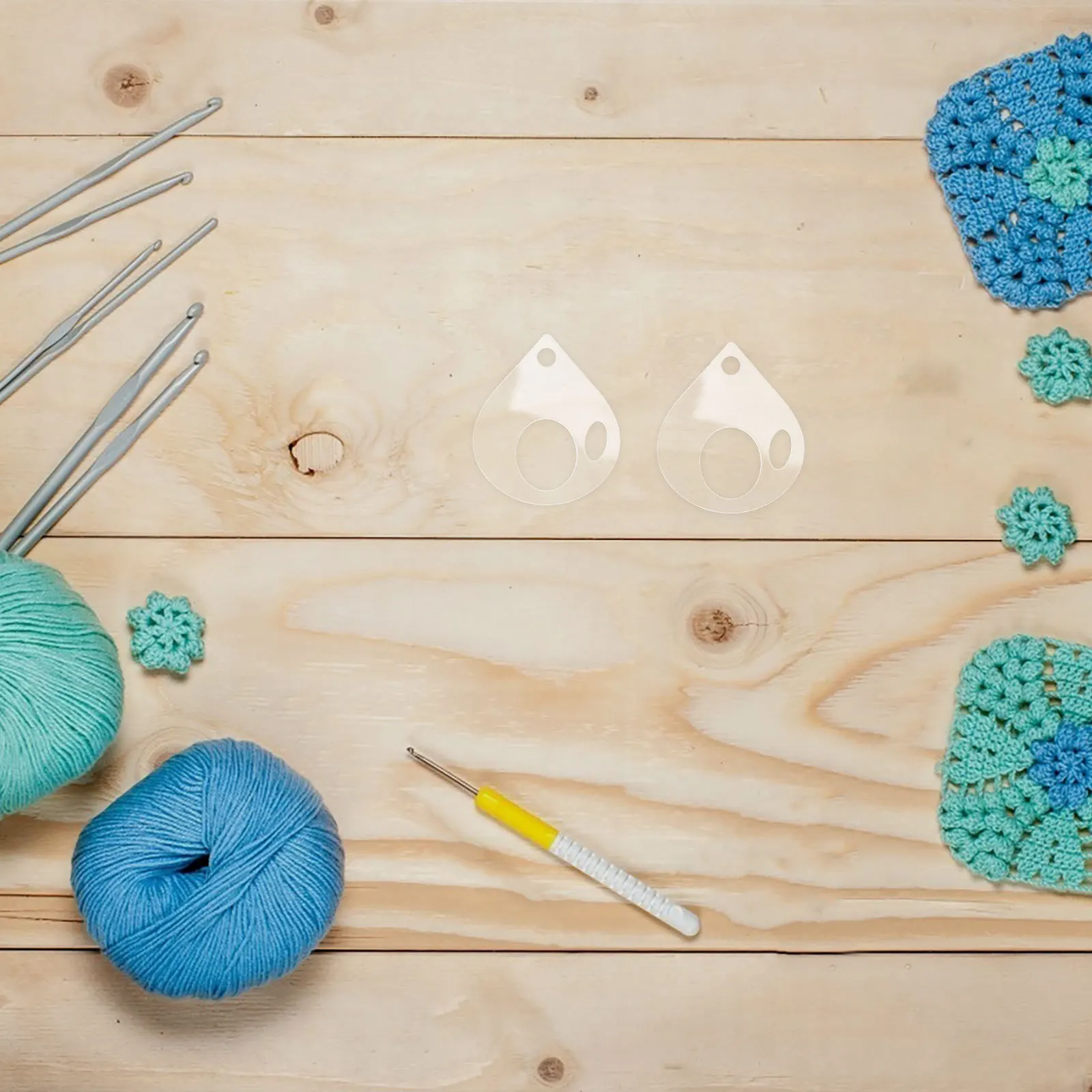 

20Pcs Clear Acrylic Bobbins Craft Thread Drops for Cross Stitch Organization Sewing Thread Storage Box Embroidery Tool Holder