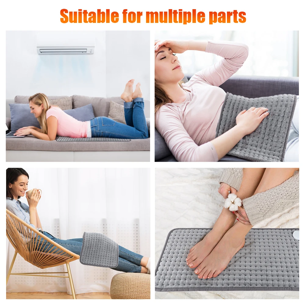 Electric Heating Pad Winter Warm For Bed Blankets Office Home Foot Hand Warmer Sheet Camping Heater 110V 220V Washable 60*30CM