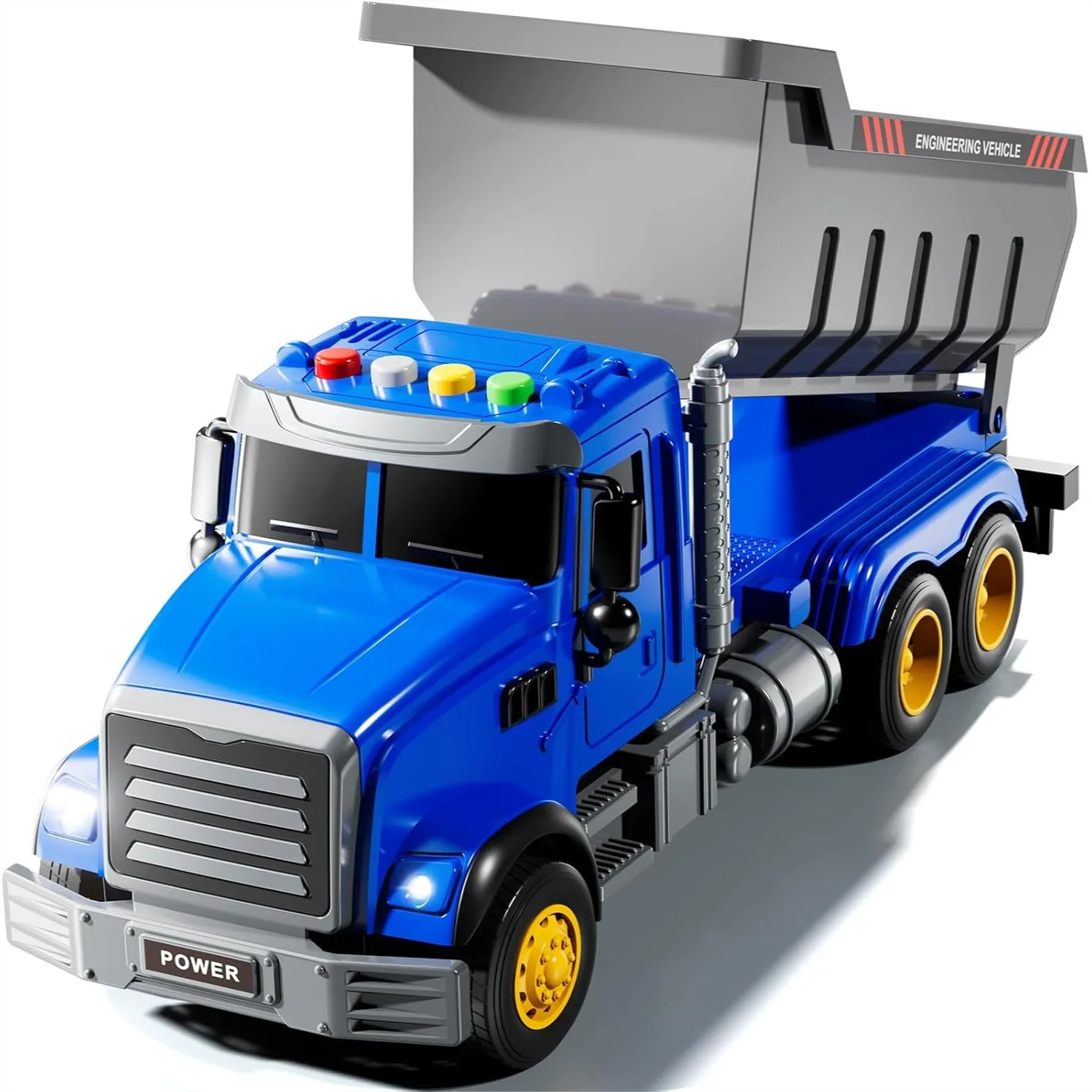 

Toddler Dump Truck with Lights and Sound, Kids Construction Toy Garbage Truck for Boys 3-5 Years Old