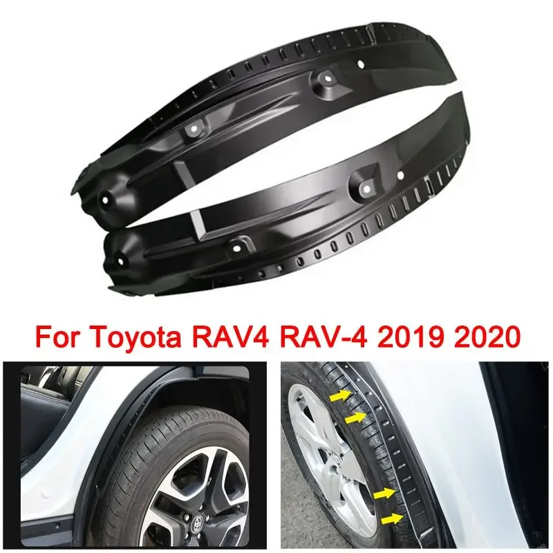 

2Pcs Car Fender Mud Guard Refit Rear Tire Fender Special Mudguard Mud Flaps Mudflaps for Toyota RAV4 2019 2020 2021