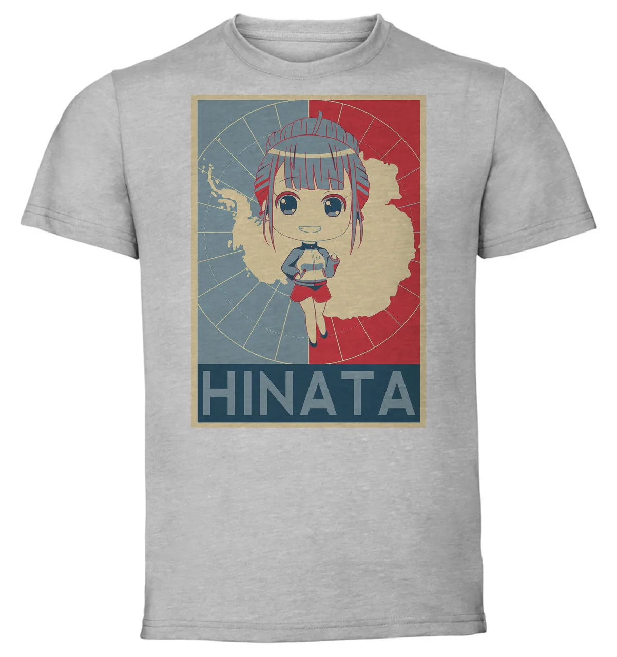 T-Shirt Unisex Grey Propaganda A Place Further than the Universe Hinata Miyake