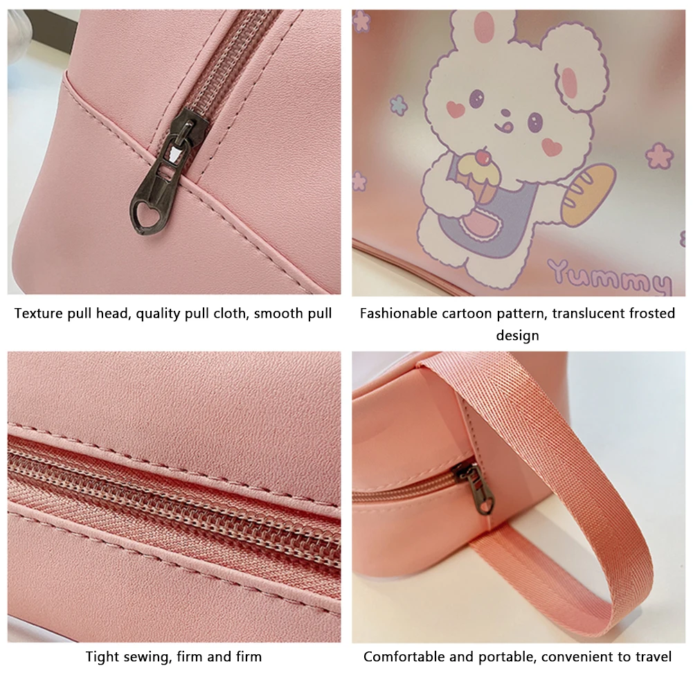 Trousse Toilette Fille Cute Cartoon Waterproof Toiletry Bag High Quality Not Easy To Break Durable For Cosmetic Brush Wash Bags