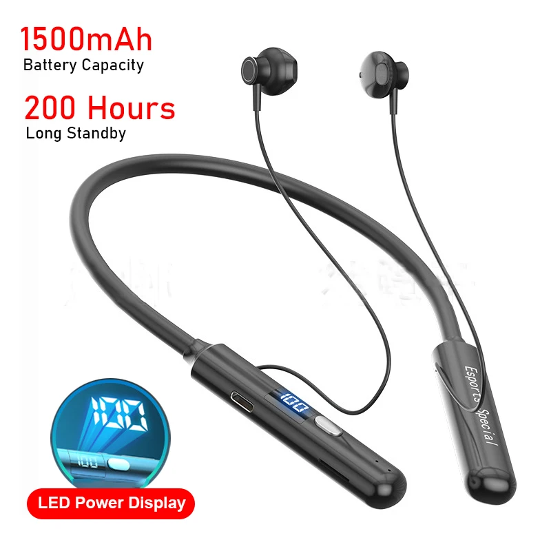 200 Hours Playback Wireless Earphones Bluetooth Headphones Sports Waterproof Earbuds No Delay Gaming Headset For Xiaomi iPhone