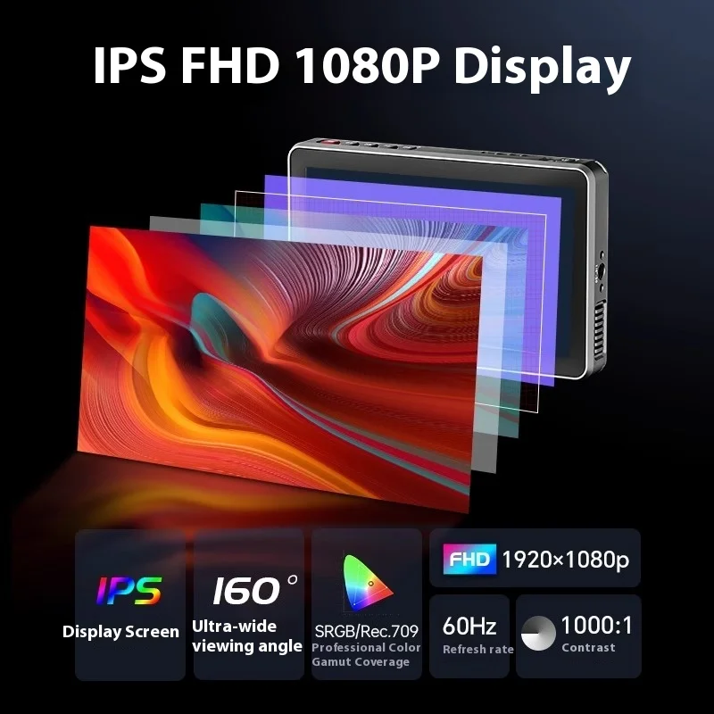 شاشة Viltrox DC-X2/DC-X3 المحمولة 6 بوصة 2000 Nits 4K شاشة تعمل باللمس احترافية للتصوير الفوتوغرافي HD FHD شاشة كاميرا للفيديو