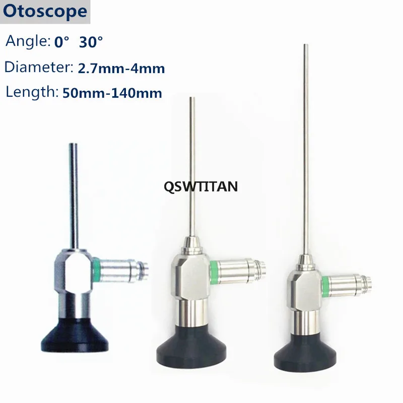 HD Rigid Otoscopy Ear Diameter 2.7mm 3mm 4mm / 0 30 degree Endoscopy Camera Otoscope