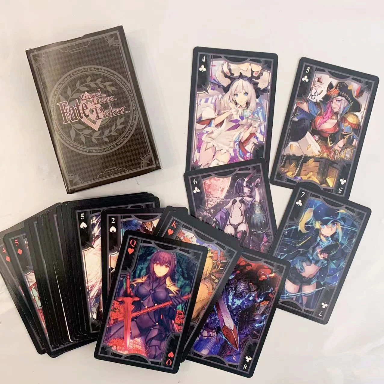 Boxed 2024 New Anime Fate Grand Order figure model toys Poker Card cos props board role-playing game Collect christmas gifts