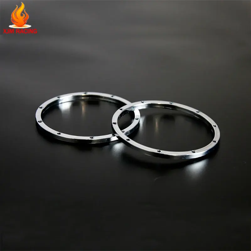 Chrome Plastic Beadlock Buiten of Binnen voor Wielnaaf voor 1/5 HPI ROFUN BAHA KM ROVAN BAJA 5B 5T 5SC Truck Rc Auto Speelgoed Onderdelen