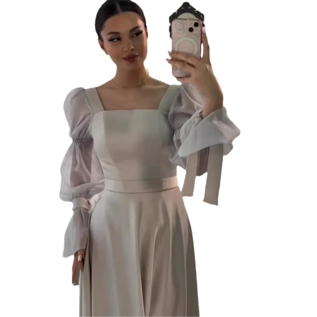 Muslim Evening Dress Women Party Dresses Jalabiya Modest Ramadan Eid Long Robe Dubai Abayas Kaftan Islam Vestidos Morocco