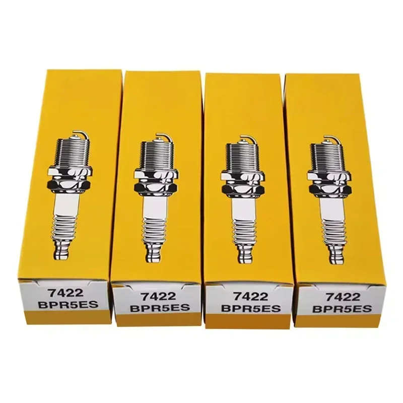 4/6pcs 7422 BPR5ES Spark Plug Candle Fit for BMW 3 5 6 7 Daewoo KALOS MATIZ Honda ACCORD CIVIC Mazda 121 1.3L Daihatsu CHARMANT