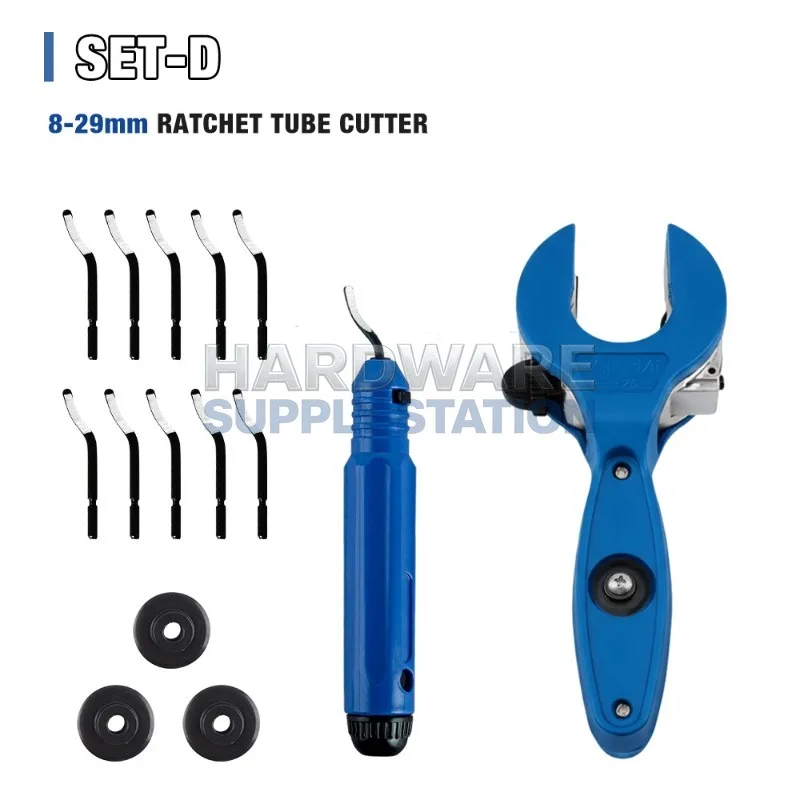 

Труборез с трещоткой 8-29 мм, быстрый резак для труб, специальный инструмент для медных и алюминиевых тонкостенных труб кондиционеров