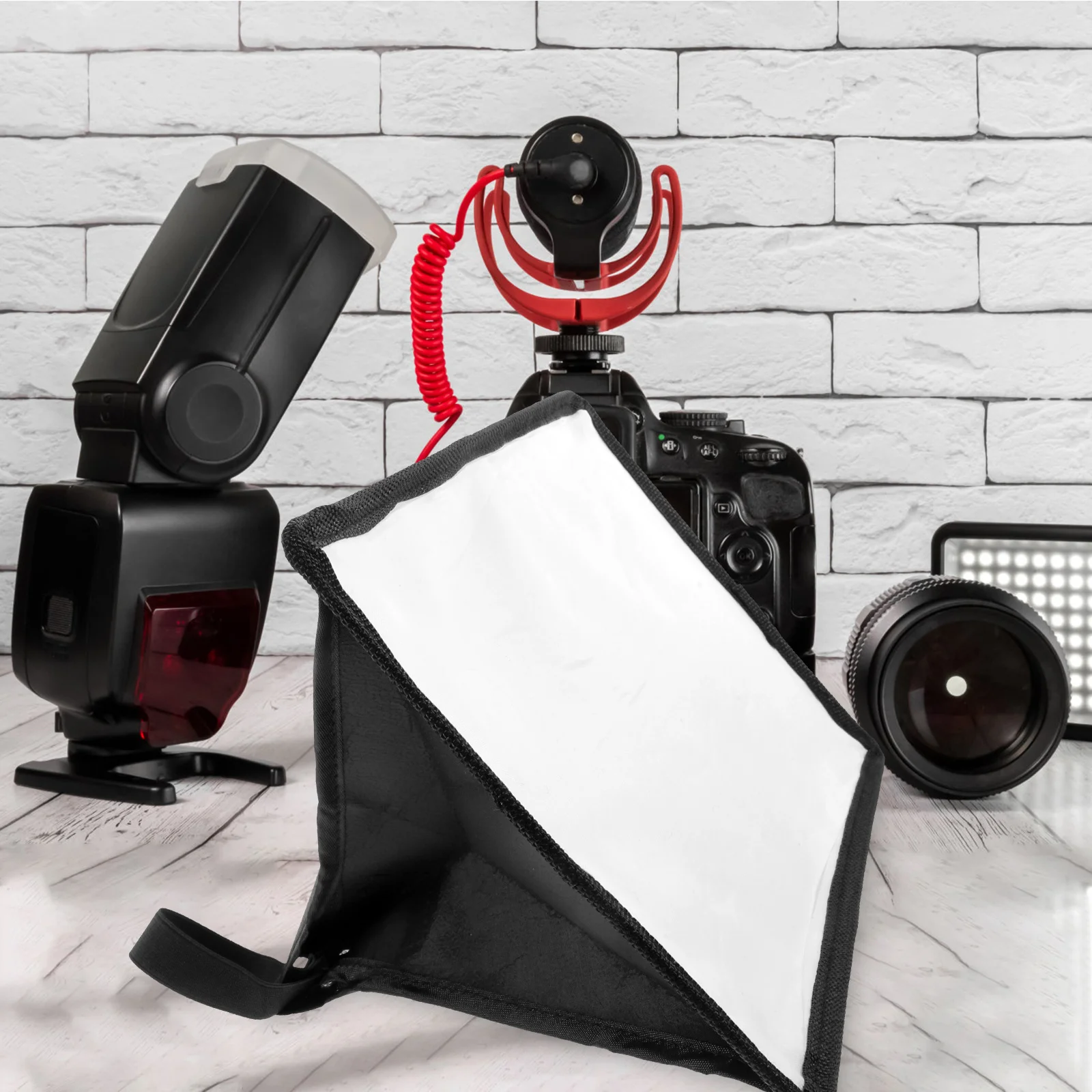 

Softbox For Camera Light Portable Flash Diffuser Lightweight Lighting For Video Recording Camera Flash Lamp Softbox