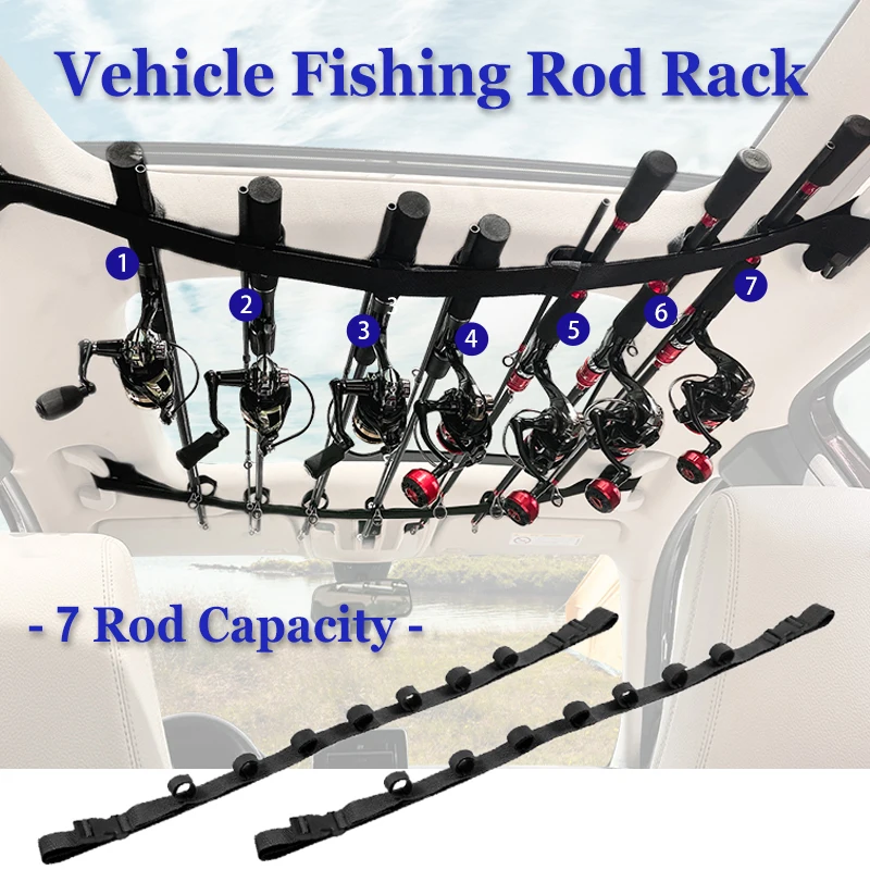 Vehicle Fishing Rod Holder Fishing Rod Carrier for Car Fishing Rod Rack 5/7  Rod Capacity Heavy Duty for SUV/Wagons/Van/Truck - AliExpress 18