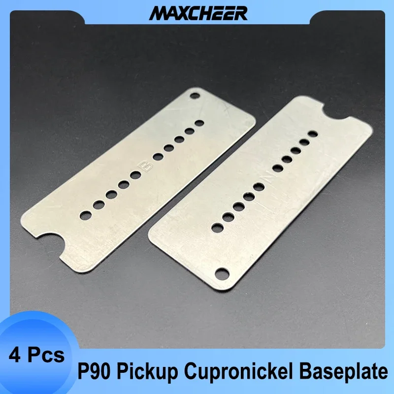 4Pcs Cupronickel Baseplate for P90 Style Pickup Pickup Baseplate 81x30MM Baseplate N-50/B-52 Pickup Parts