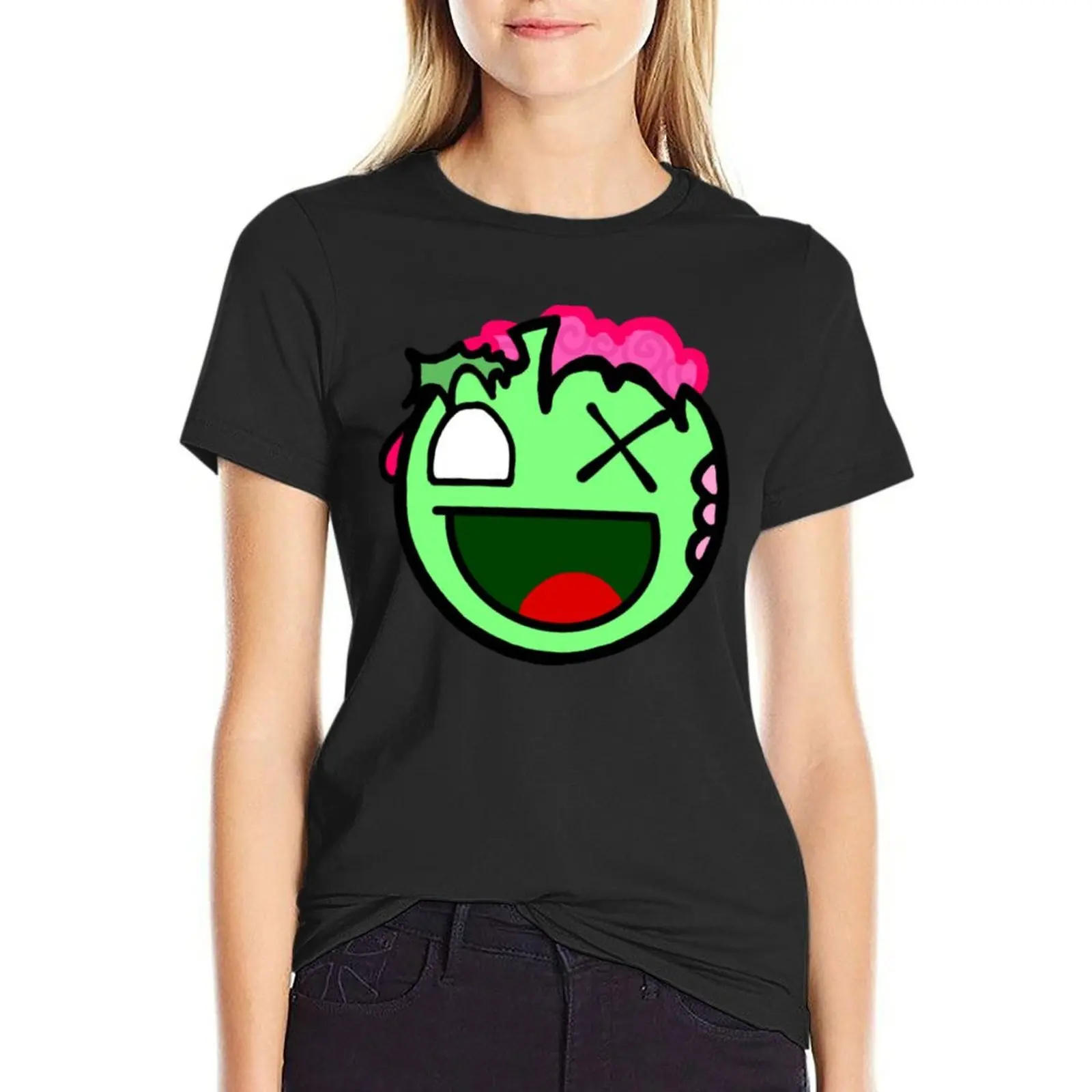

epic zombie face xD T-Shirt plus size tops kawaii clothes funnys oversized t shirts for Women