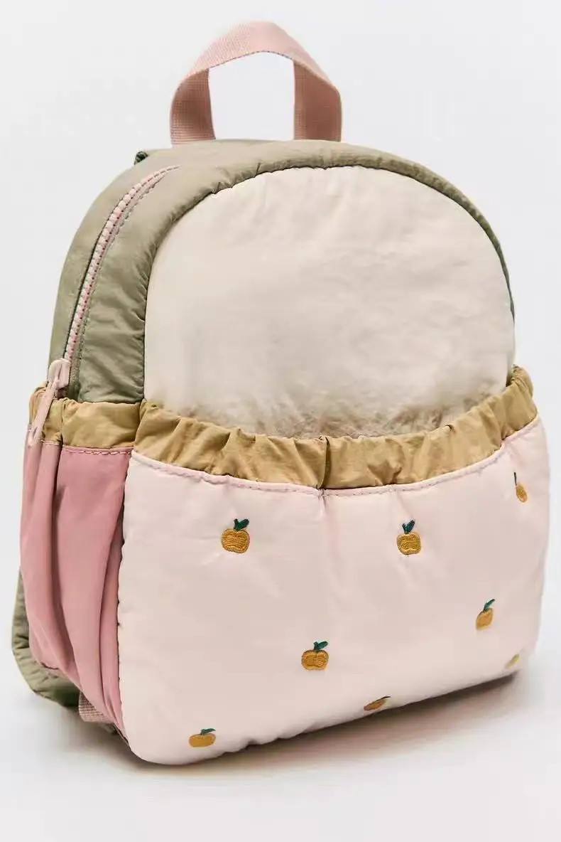 2026 New Cute Apple Kids Backpack Embroidery Personalized School Bag Kindergarten Bag Christmas Gift Ideal for Girls Toddlers