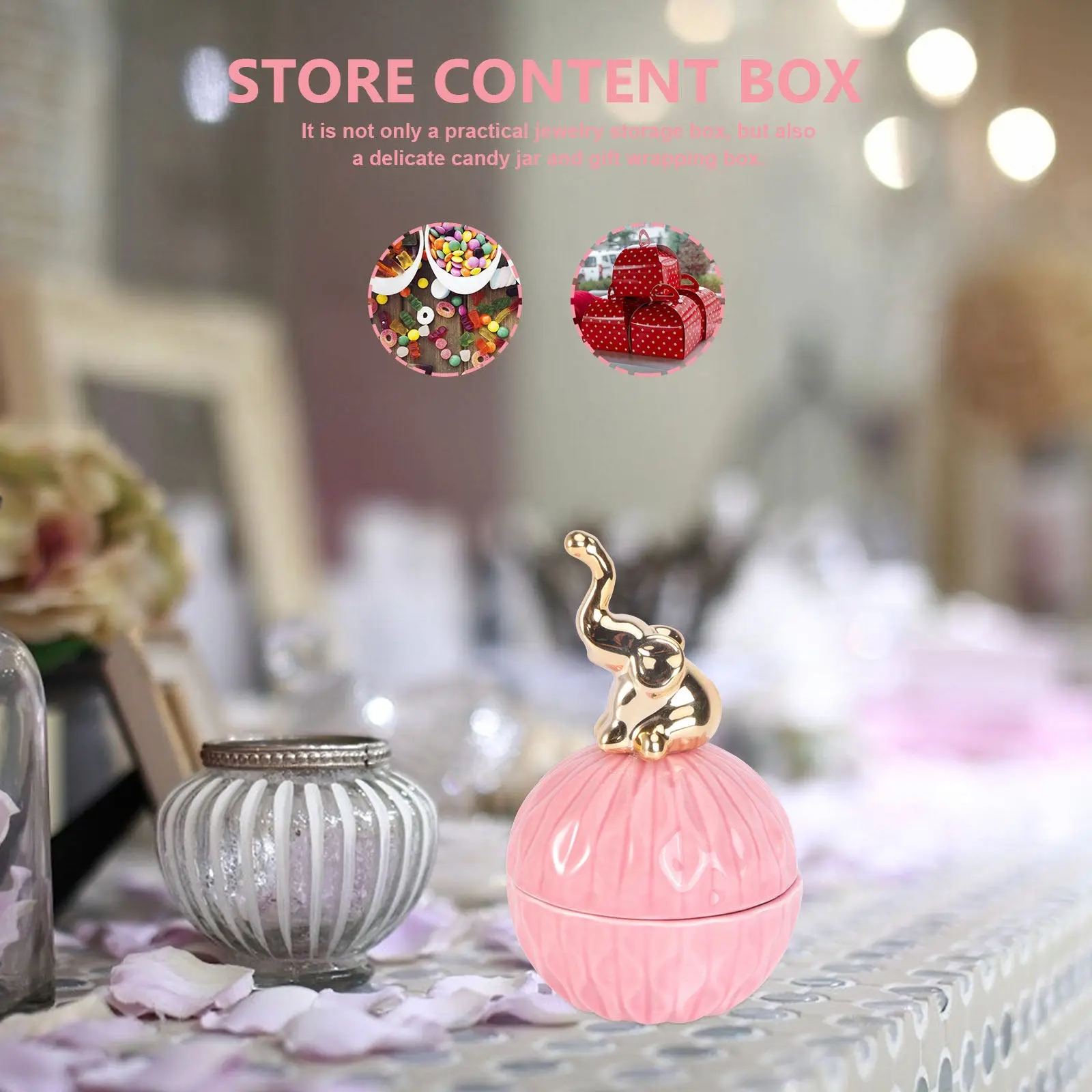 

1 шт. креативная гальванизированная шкатулка для хранения украшений, безопасный контейнер для браслетов, ожерелий, колец, банка для конфет, подарочная коробка