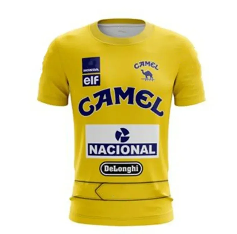 Camiseta masculina retrô de manga curta, para corrida ao ar livre, esportes radicais, lazer, moda, tendência, venda imperdível no verão, camisetas para crianças e família