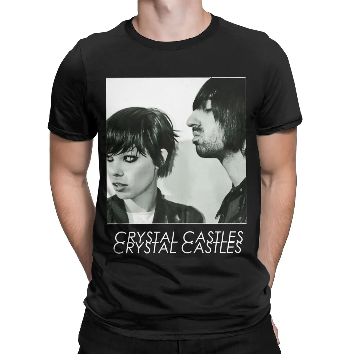 Cool Crystal Castles T-Shirts Men O Neck Cotton T Shirts Short Sleeve Tee Shirt 4XL 5XL 6XL Clothes