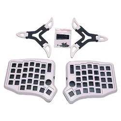 Sofle RGB Split Keyboard Case Custom Acrylic Screen Cover Magnetic Adjustable Foot Ergonomics Mechanical Keyboard Accessories