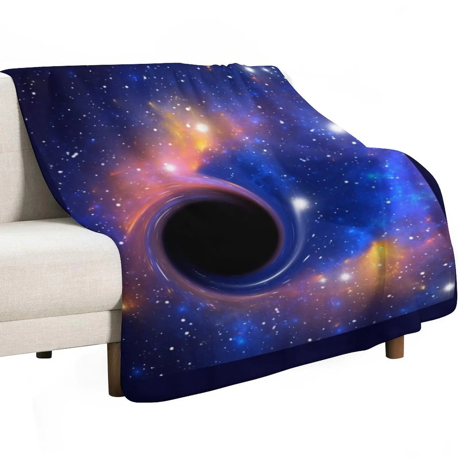 Black Hole-Best gift for science lovers Throw Blanket for winter Softest Fashion Sofas Loose Cute Bed Fashionable Blankets