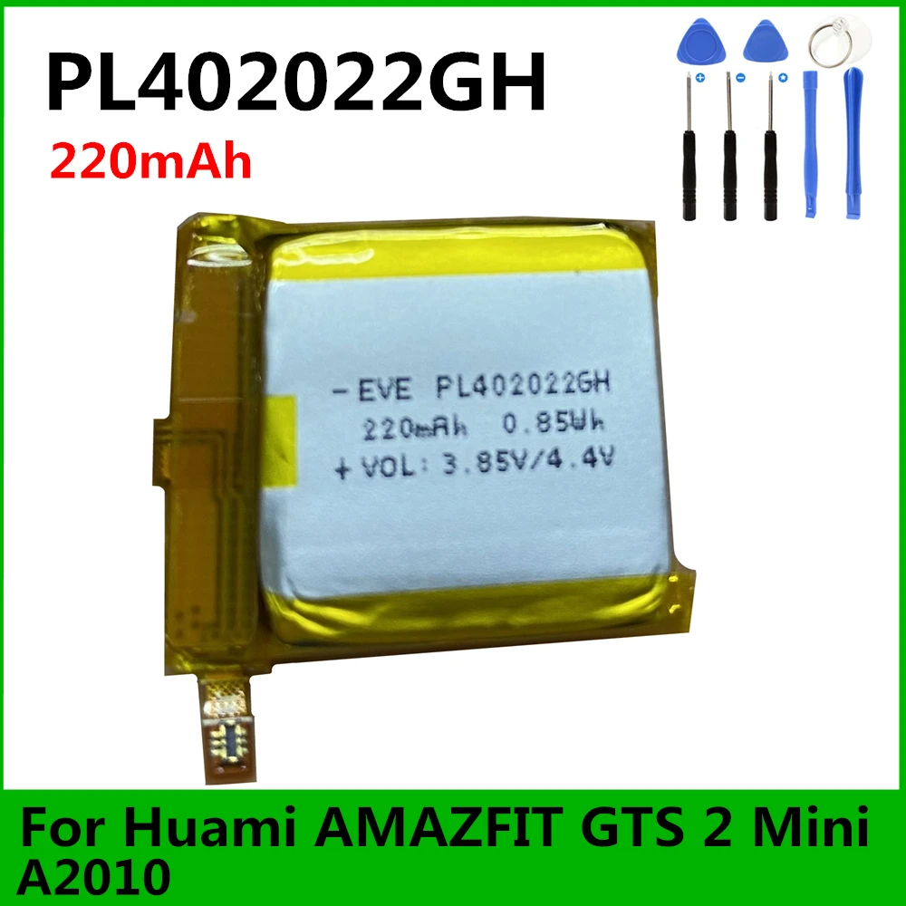 Original PL402022GH 220mAh Battery for Huami AMAZFIT GTS2 GTS 2 GT S2 Mini A2010 A2018 Smart Watch Phone