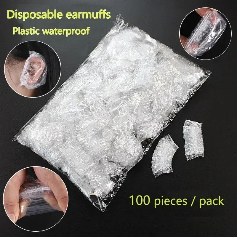 

50/100pcs Disposable Ear Cover Ear Protector for Hair Dyeing Bath Shower Earmuffs Hairdressing Tools Salon Barber Accessories